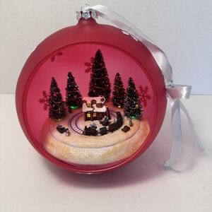Mr Christmas Musical Lighted Jumbo Sparkling Ornament Animated Train